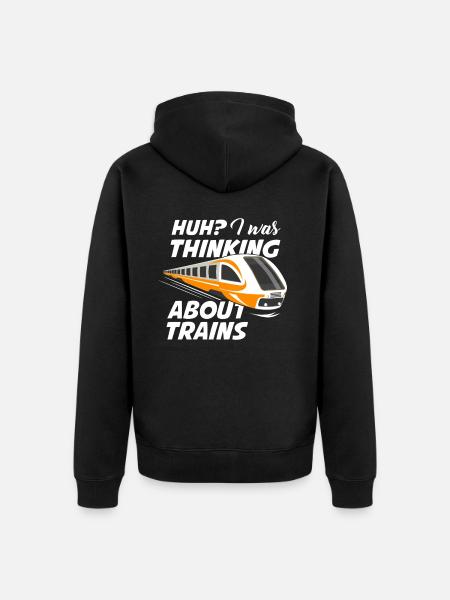 Train trains train modèle - Veste à capuche bio Premium Unisexe - noir