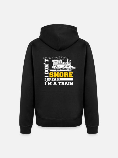 Train trains train modèle - Veste à capuche bio Premium Unisexe - noir
