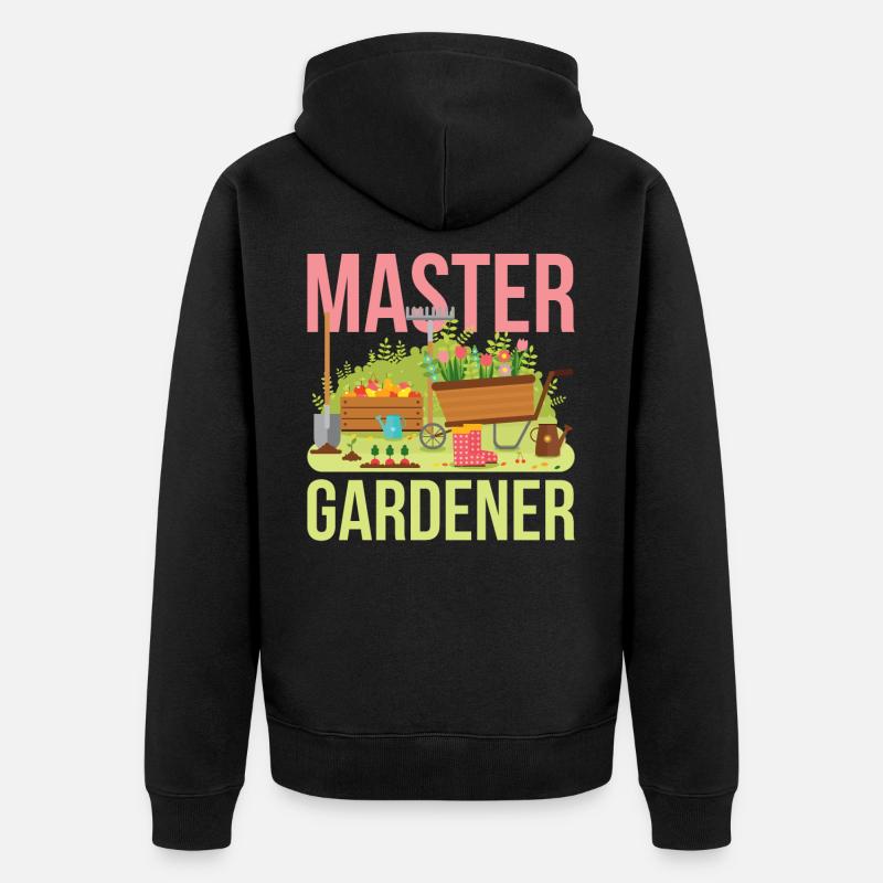 Jardinier Maître Jardinier - Veste à capuche bio Premium Unisexe - noir