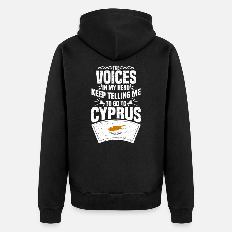 Chypre - Veste à capuche bio Premium Unisexe - noir