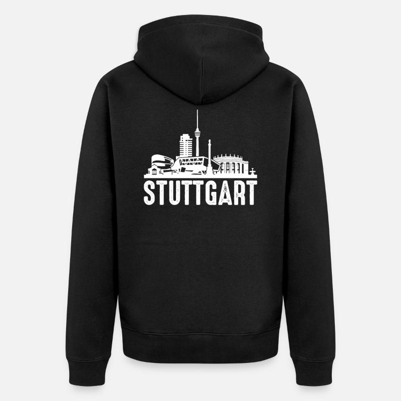 Stuttgart - Veste à capuche bio Premium Unisexe - noir