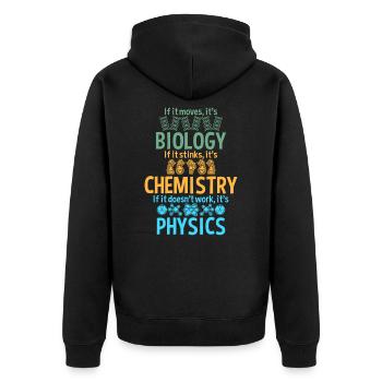 chimie - Veste à capuche bio Premium Unisexe - noir - Dos - Nico (187cm)