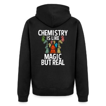 chimie - Veste à capuche bio Premium Unisexe - noir - Dos - Nico (187cm)