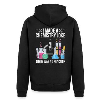 Blagues sur la chimie - Veste à capuche bio Premium Unisexe - noir - Dos - Nico (187cm)