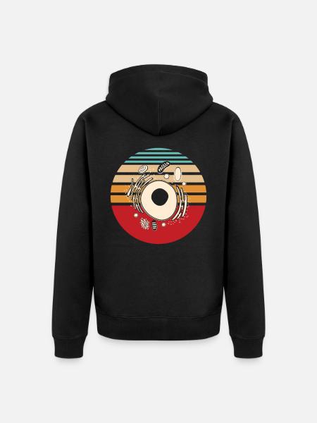 Biology life - Unisex Premium Organic Zip Hoodie - black