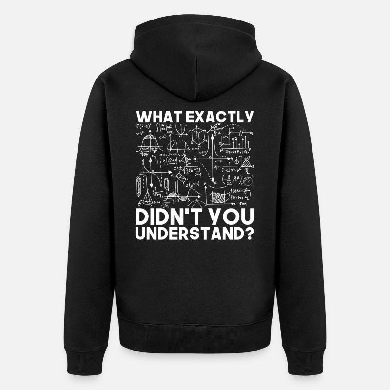 Physique Mathématiques - Veste à capuche bio Premium Unisexe - noir