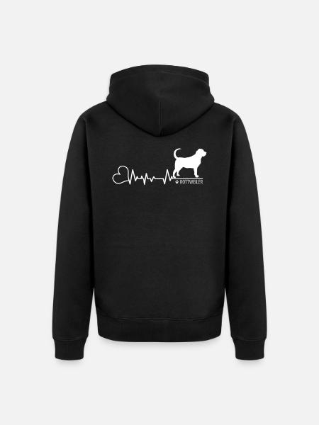 Rottweiler - Unisex Premium Bio Zip Hoodie - Schwarz