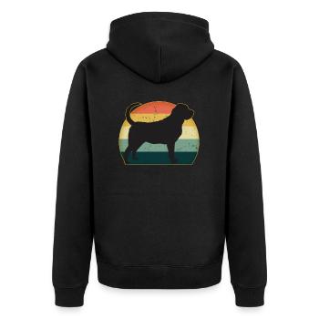 rottweiler - Veste à capuche bio Premium Unisexe - noir - Dos - Nico (187cm)
