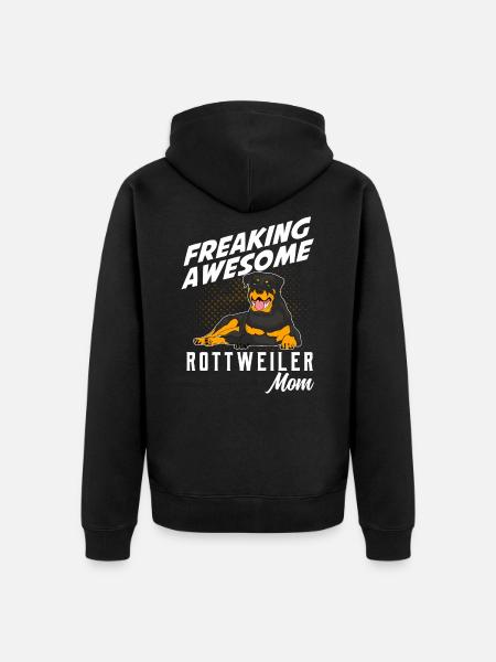 Rottweiler - Unisex Premium Bio Zip Hoodie - Schwarz