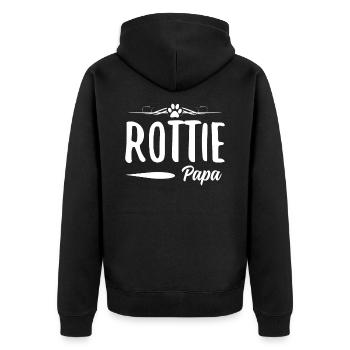 rottweiler - Veste à capuche bio Premium Unisexe - noir - Dos - Nico (187cm)