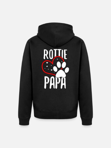 Rottweiler - Unisex Premium Bio Zip Hoodie - Schwarz