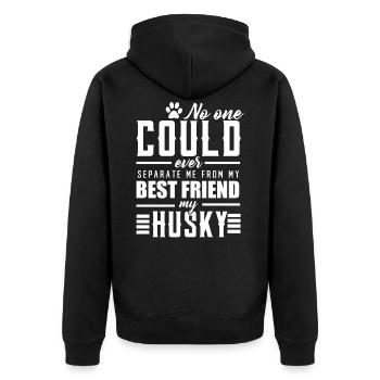 Husky - Veste à capuche bio Premium Unisexe - noir - Dos - Nico (187cm)