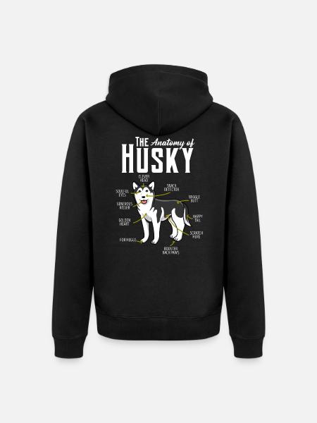Husky - Veste à capuche bio Premium Unisexe - noir
