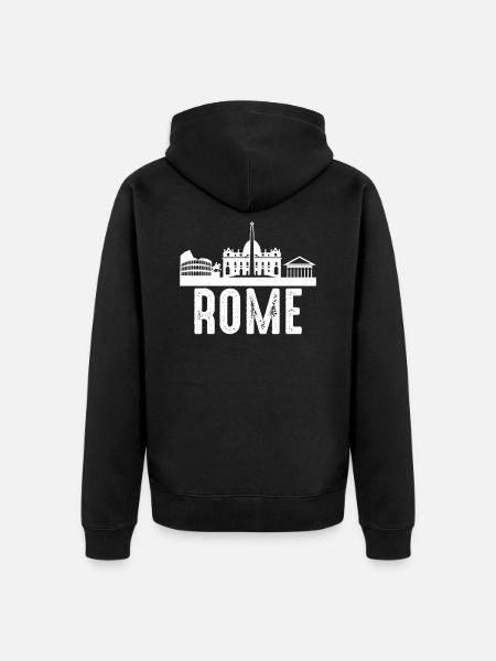 Rome - Veste à capuche bio Premium Unisexe - noir