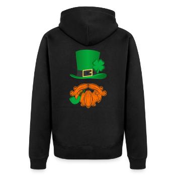 Irlande - Veste à capuche bio Premium Unisexe - noir - Dos - Nico (187cm)
