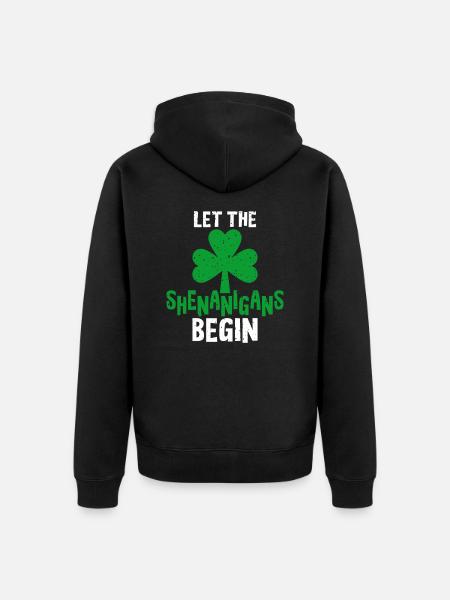 Irlande - Veste à capuche bio Premium Unisexe - noir