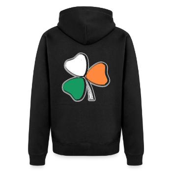 Irlande - Veste à capuche bio Premium Unisexe - noir - Dos - Nico (187cm)