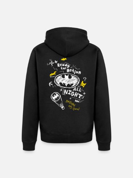 Batman Ready For Action - Unisex Premium Bio Zip Hoodie - Schwarz