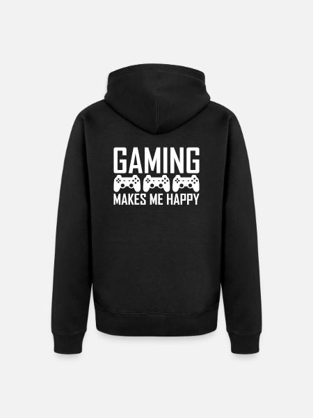 Jeux - Veste à capuche bio Premium Unisexe - noir