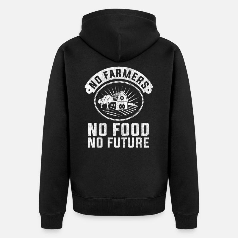 Bauer - Unisex Premium Bio Zip Hoodie - Schwarz