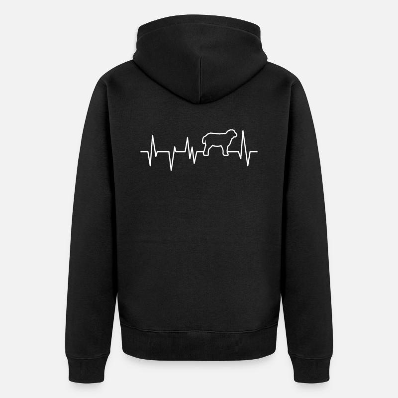 Schaf Schafe Bauer Bauernhof - Unisex Premium Bio Zip Hoodie - Schwarz