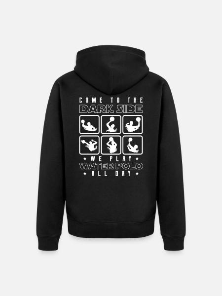 water polo - Unisex Premium Organic Zip Hoodie - black