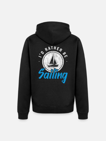 Sailing sailor sailor - Unisex Premium Organic Zip Hoodie - black
