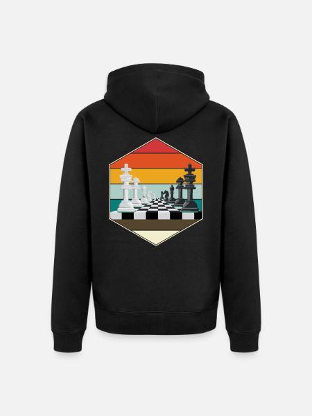 checkmate - Unisex Premium Organic Zip Hoodie - black