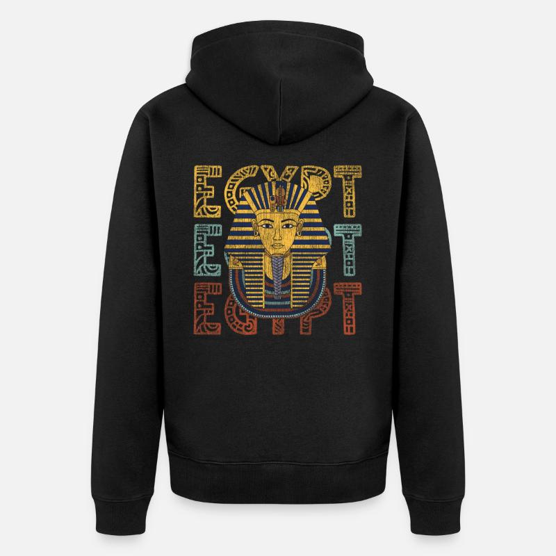 Égypte Identité - Veste à capuche bio Premium Unisexe - noir