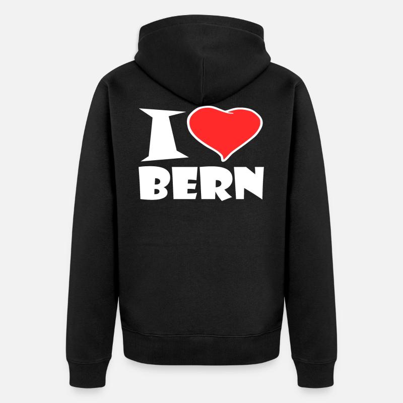 Berne - Veste à capuche bio Premium Unisexe - noir