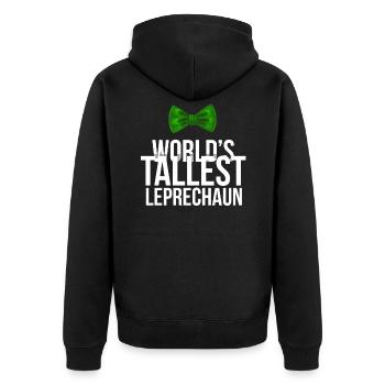 La plus grande fête du jour de la Saint-Patrick de lutin au monde - Veste à capuche bio Premium Unisexe - noir - Dos - Nico (187cm)