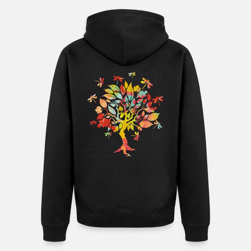 Insecte animal libellule - Veste à capuche bio Premium Unisexe - noir