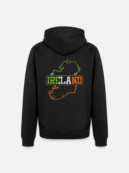 Irlande - Veste à capuche bio Premium Unisexe - noir