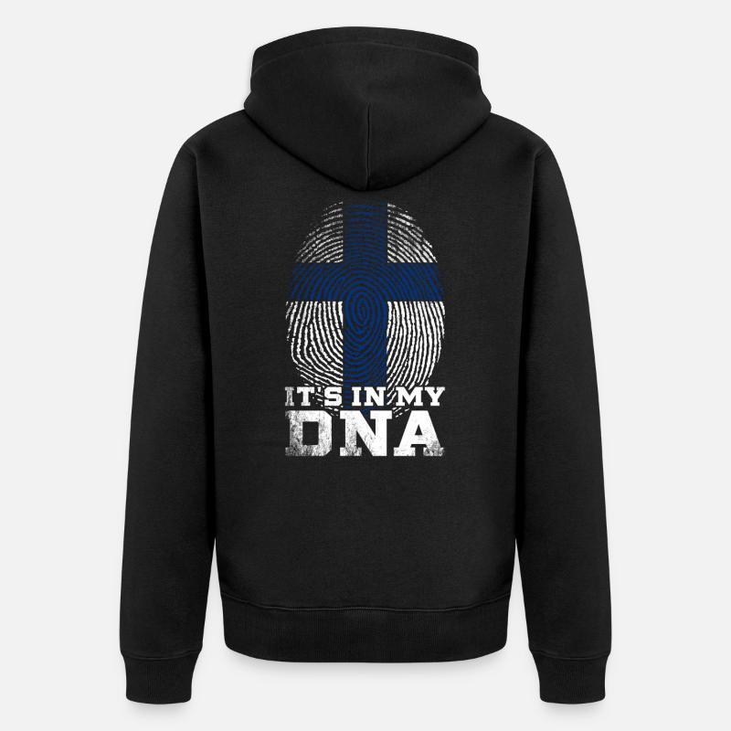 Vikings de Finlande - Veste à capuche bio Premium Unisexe - noir