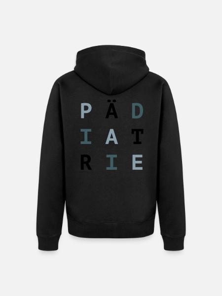 pädiatrie - Unisex Premium Bio Zip Hoodie - Schwarz
