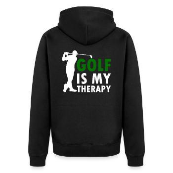 golf - Veste à capuche bio Premium Unisexe - noir - Dos - Nico (187cm)