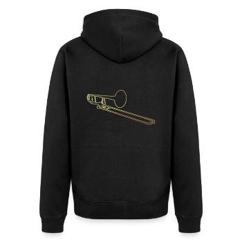 Trombone trombone - Veste à capuche bio Premium Unisexe - noir - Dos - Nico (187cm)