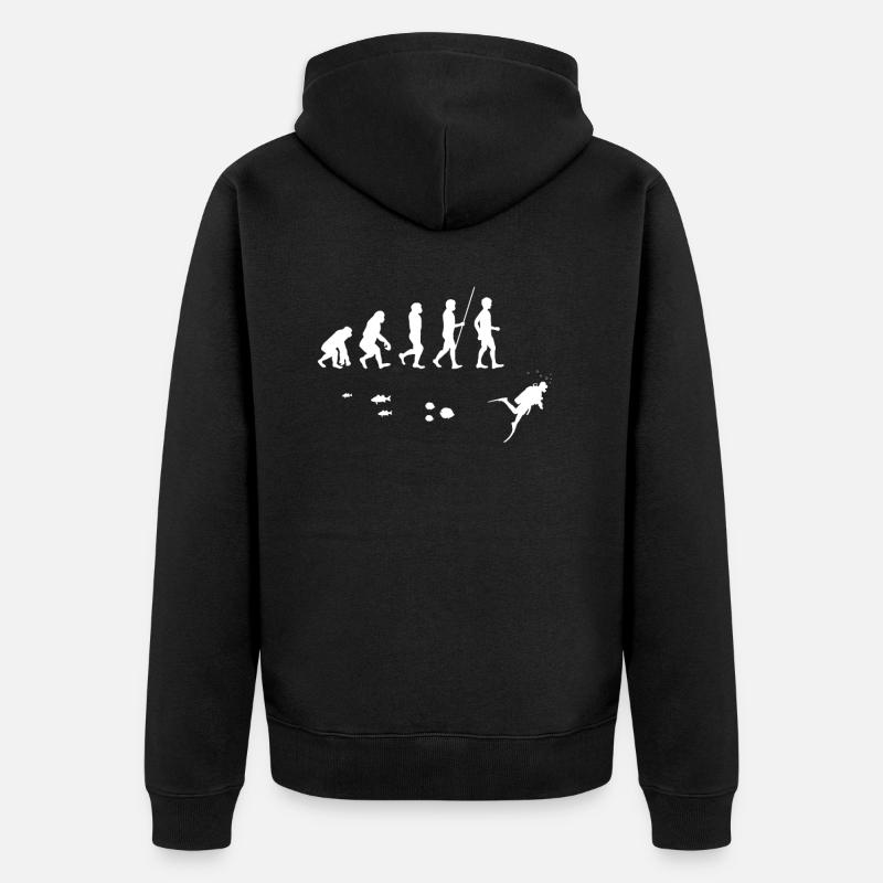Tauchen - Unisex Premium Bio Zip Hoodie - Schwarz