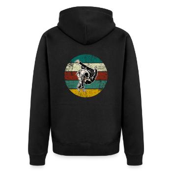 Judo - Veste à capuche bio Premium Unisexe - noir - Dos - Nico (187cm)