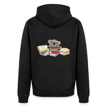 koala - Veste à capuche bio Premium Unisexe - noir - Dos - Nico (187cm)