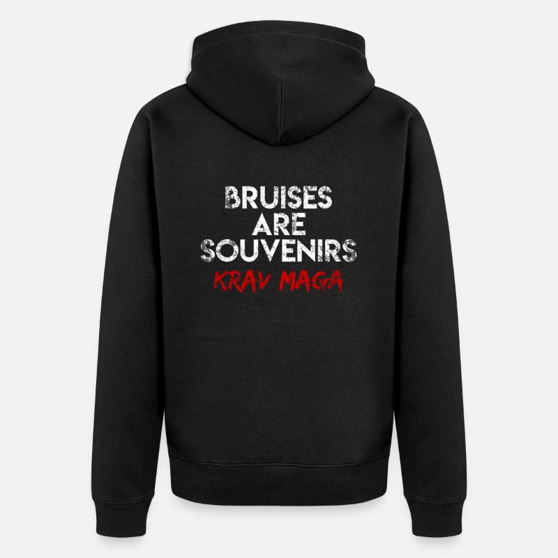 Krav Maga - Veste à capuche bio Premium Unisexe - noir