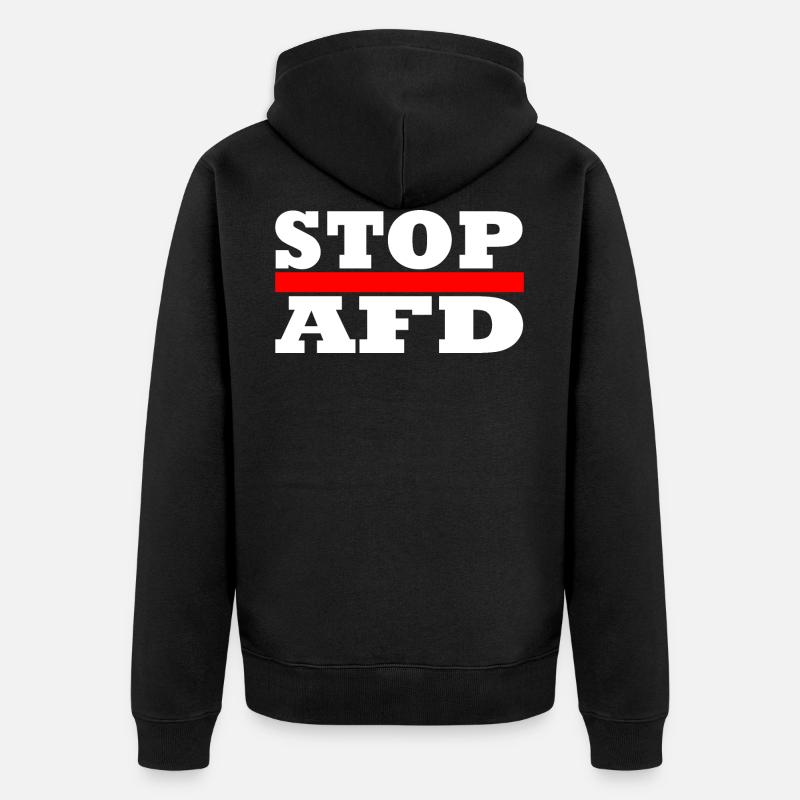 Stop Afd - Veste à capuche bio Premium Unisexe - noir