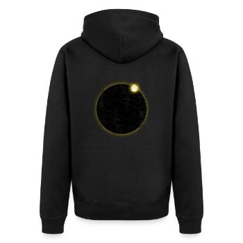 Planète astronomie du système solaire - Veste à capuche bio Premium Unisexe - noir - Dos - Nico (187cm)