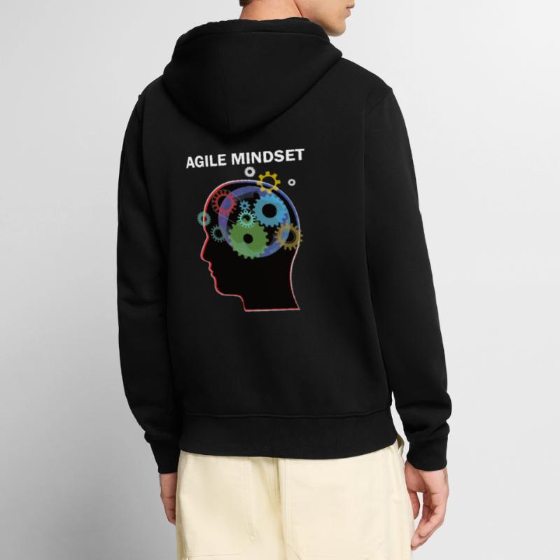 Agile Mindset Scrum Master Programmierer Unisex Premium Bio Zip Hoodie