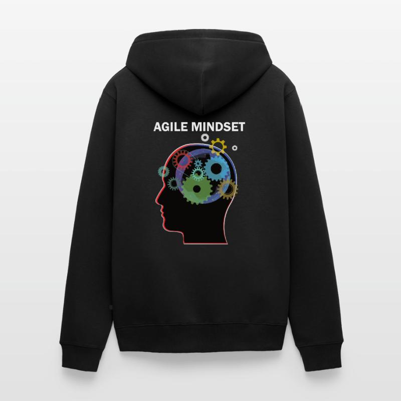 Agile Mindset Scrum Master Programmierer Unisex Premium Bio Zip Hoodie