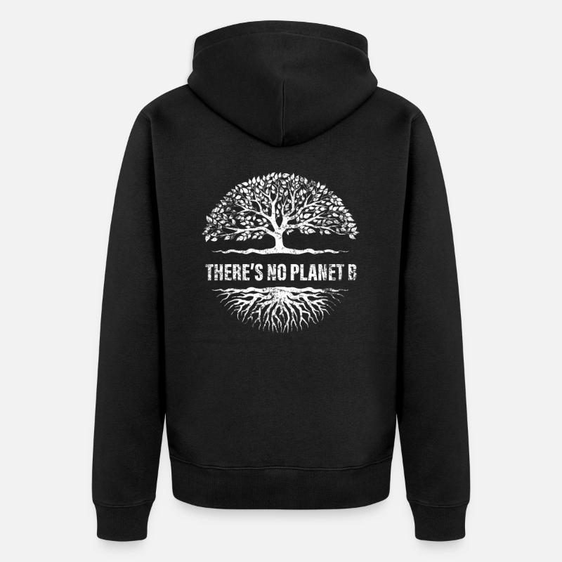 Environnement de l'écosystème du Jour de la Terre - Veste à capuche bio Premium Unisexe - noir