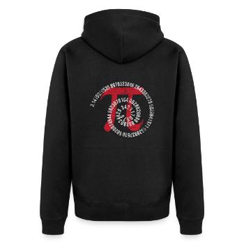 Math - Veste à capuche bio Premium Unisexe - noir - Dos - Nico (187cm)
