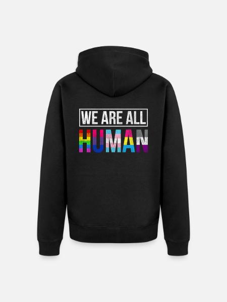 LGBT CSD - Unisex Premium Organic Zip Hoodie - black