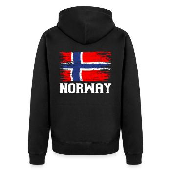 Pêcheur de Norvège - Veste à capuche bio Premium Unisexe - noir - Dos - Nico (187cm)