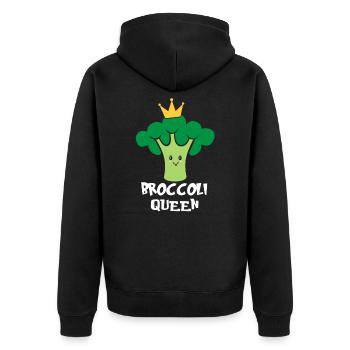 Le brocoli - Veste à capuche bio Premium Unisexe - noir - Dos - Nico (187cm)